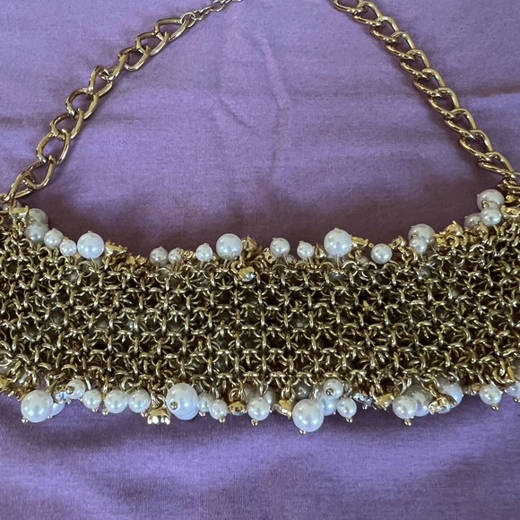 Talbots Pearl, Crystals Adjustable Necklace!!! - Picture 4 of 4